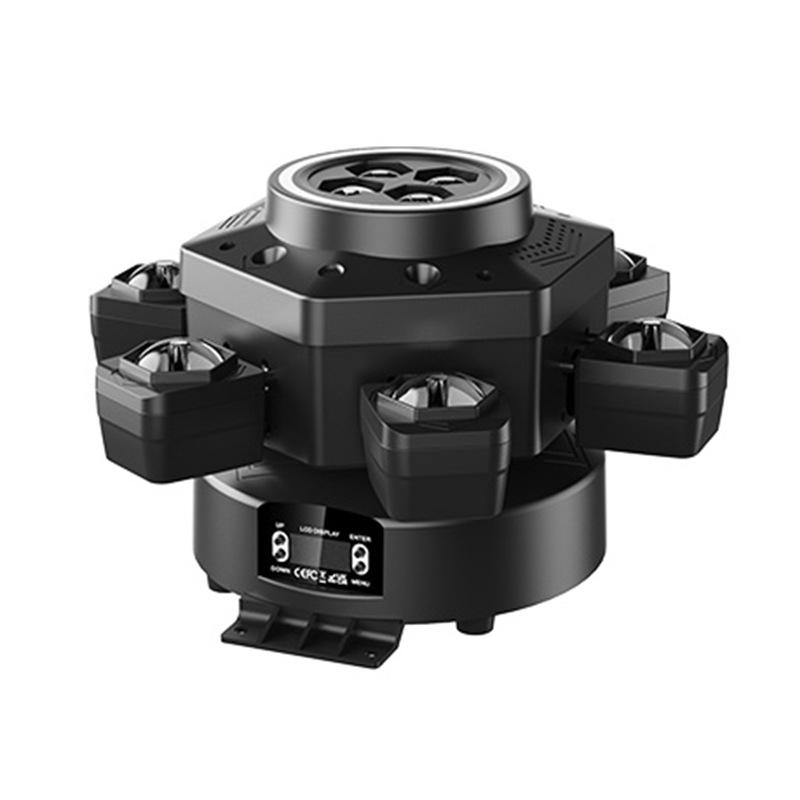 Magic Ball Six-Arm Rotating Strobe Light - Seven-Color Atmosphere for KTV, Bar & Nightclub