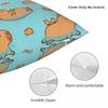 Capybara Pattern Swimming With Oranges Pillowcase Soft Cushion Cover Gift Throw Pillow Case Cover Bedroom Zippered