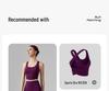 Women's Wide-Strap Cross-Over Sports Bra with Side Support, Shock Absorption, Fixed Cups, Hollow Back, Yoga Vest