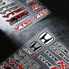 FOR HONDA MUGEN TYPE R VTEC Reflective Motorcycle Stickers Waterproof Vinyl Decals for Motorbike Helmet Fuel Tank Bike