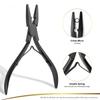 Weft Application Kits Hair Extension Pliers Kits with Pulling Loop Tool Weaving Thread Needle