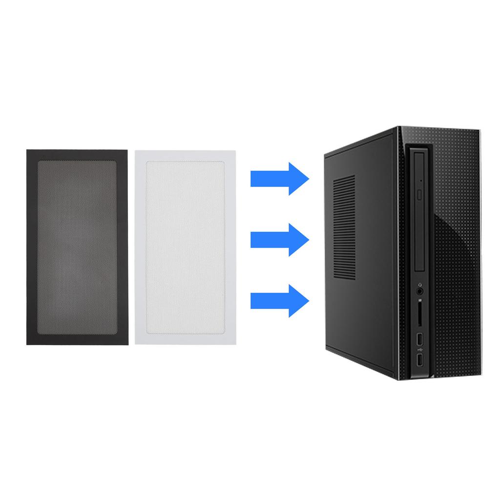 2 stücke PC Gehäuse Staub Mesh Filter PVC Magnetische Computer Gehäuse Lüfter Staub Filter für Netzteil Lüfter Vent