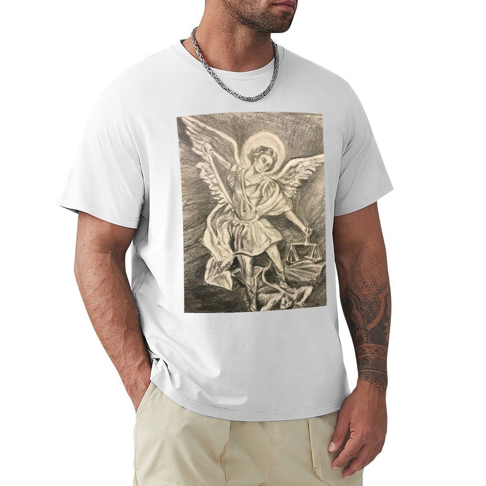 St Michael The Archangel Tshirt Athletic Fit Sports Short Sleeve Top S