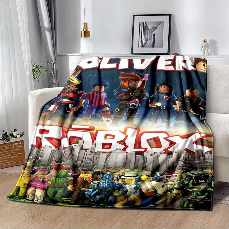 2025 New Style R-Robloxs Cartoon Game Gamer Soft Blankets,Keep Warm Throw Blanket Comfortable Blanket for Beds Sofa Home Bedroom