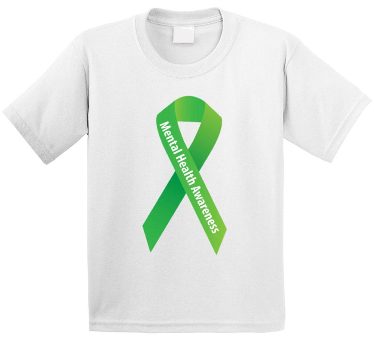 Mental Health Ribbon 2 T Shirt Youth L