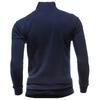 Men Coat Solid Color Slim Streetwear Zipper Ribbed Bottom Sweatshirt for Daily Wear