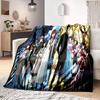 Anime Steins Gate Print Zachte Flanellen Deken Worp Alle Seizoenen Sofa Warme Dekens voor Babydeken Dutje Comfortabel Beddengoed