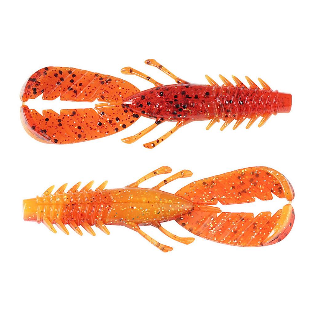 8pcs Shrimp Soft Bait Fishing Baits 7.5cm 3.7g Crawfish Lures Artificial Swimbait Saltwater Fishing Tackle Accessories