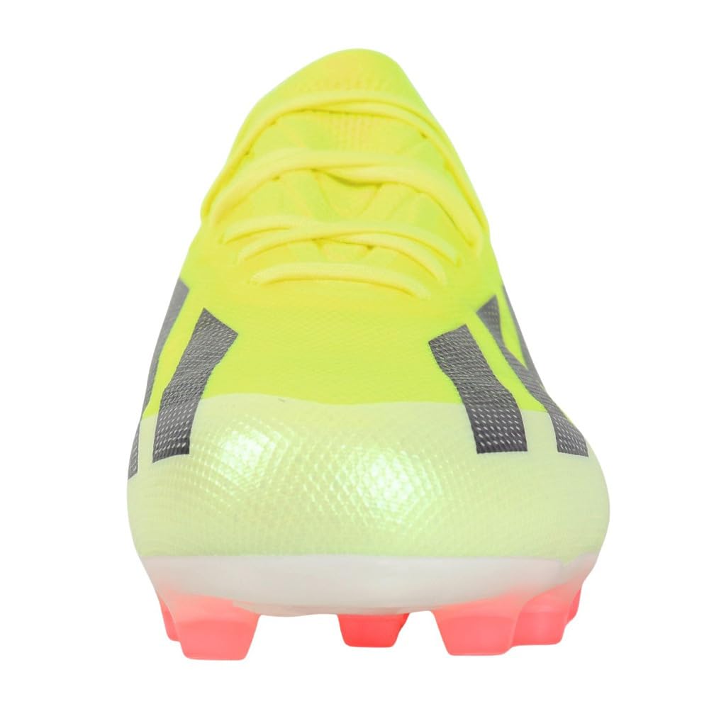Adidas X Crazy Fast Alphaskin Elite MCO84 Soccer Team Solar White Size cm HG/AG Cleats, Yellow/Core Black/Footwear (IF0653), 28.0