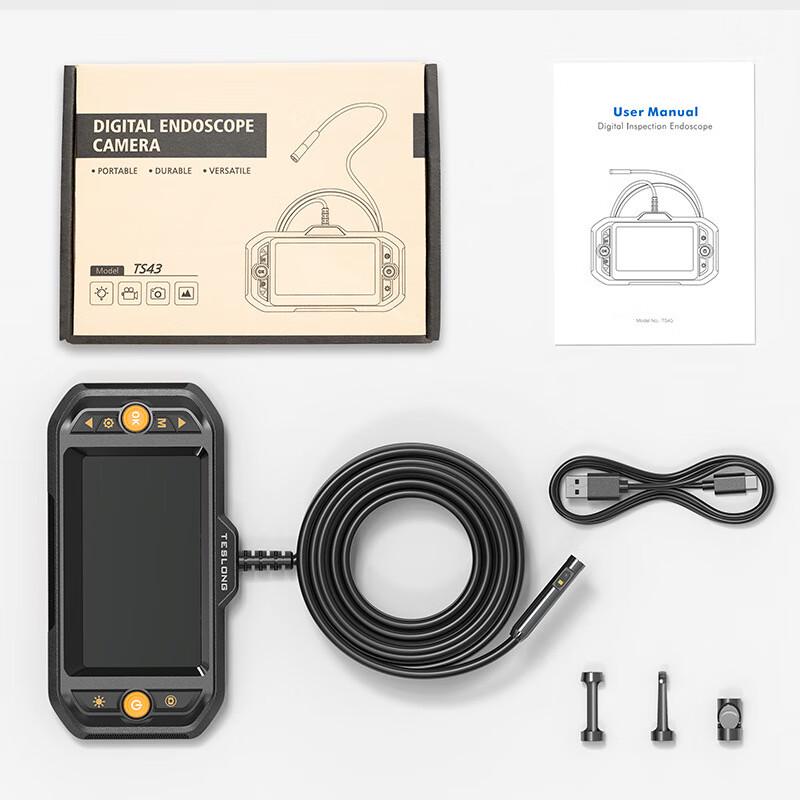 Weipushi TS43S HD Pipe Endoscope with 4.3-inch Screen CN plug (adapter included)