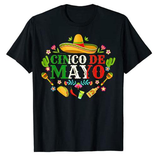 Cinco De Mayo Fiesta Surprise Camisa 5 De Mayo Viva Mexico TShirt Funny Family Graphic Tee Tops Holiday Vacation Clothes Gifts