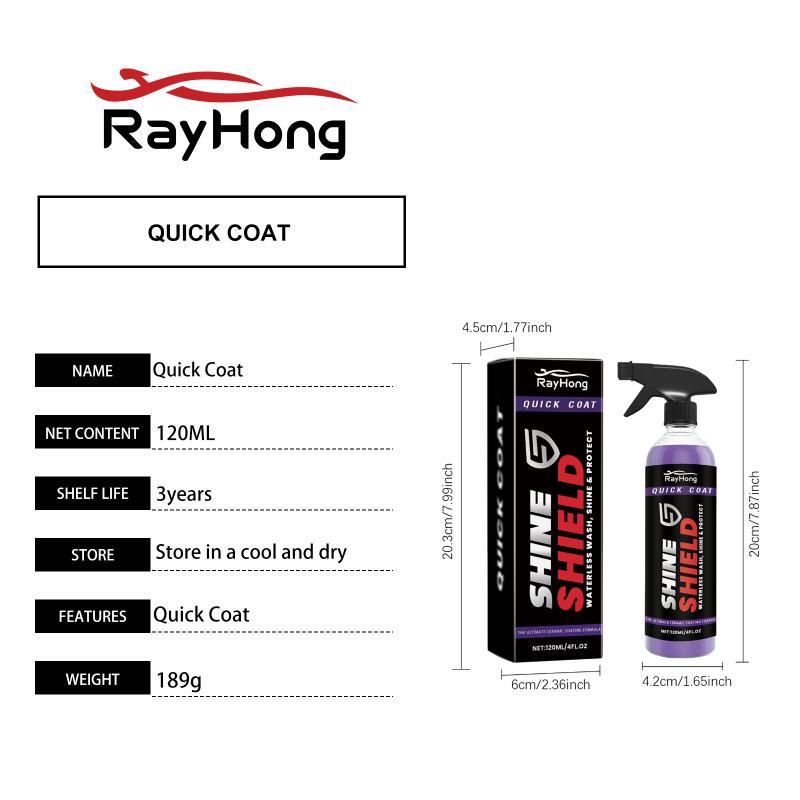 Coating Spray For Vehicles Hydrophobic Polish Cleaning Spray Detailing Supplies Multi-Functional Paint Sealant Refurbish Agent