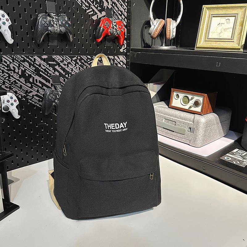 

Men s Large-capacity Leisure Korean Canvas College Students High School Bags and Women s Trend Backpacks .