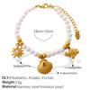 Seaside vacation wind shell starfish imitation pearl bracelet necklace niche design high-end suit women