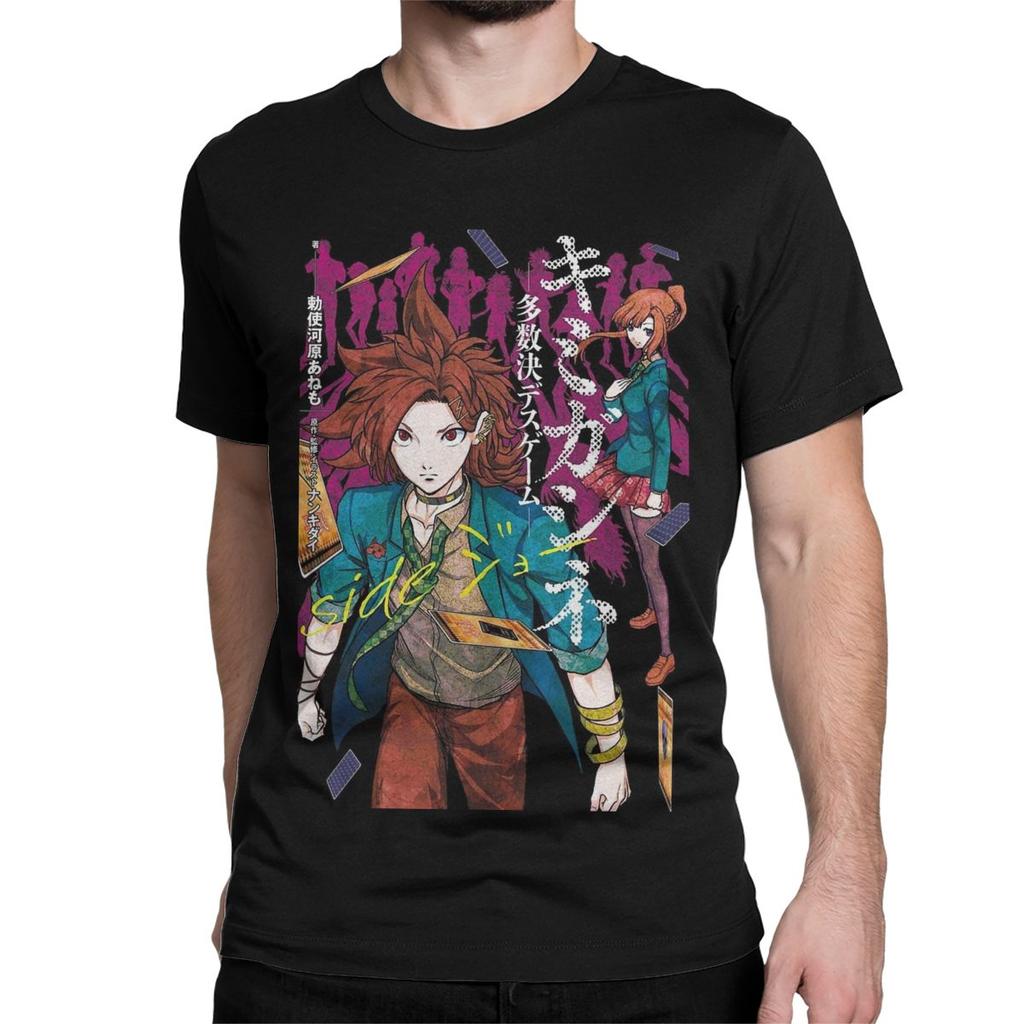 Horror Game YTTD Anime for Men Women T Shirt Your Turn To Die Humor Tees Short Sleeve T-Shirt 100% Cotton Printing Clothes