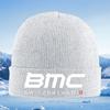 White BMC Bold Letters and Text Unisex Women Unisex Knitted Hat Beanie Pullover Cap Winter Thermal Warm Christmas Outdoor Cycling H