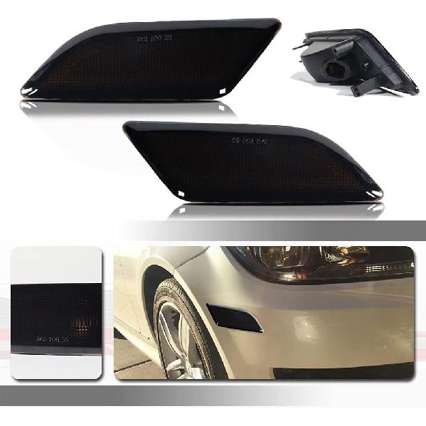 

White Full Led lamps Smoked Lens for 2012 2013 2014 Mercedes Benz Pre-LCI W204 LCI C250 C300 C350 C63 AMG Coupe Base Sedan 4-Door OEM Front Smoked housing