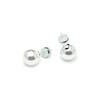 Boucles d'oreilles - LUXENTER - Wasai - Perle blanche - Plaqué rhodium - 12 mm