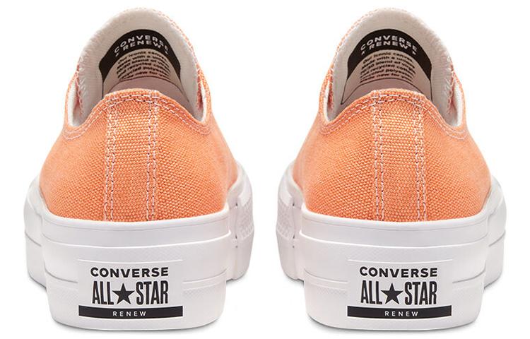 Chuck Taylor All Star Wmns Renew Cotton Converse Platform Low 'Fuel Orange' Donna 567855C