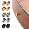 2Pcs Guitar Strap Lock Guitar Strap Button Set Metal Strap Lock Flat Mushroom Head for Acoustic Electric Guitar Ukulele