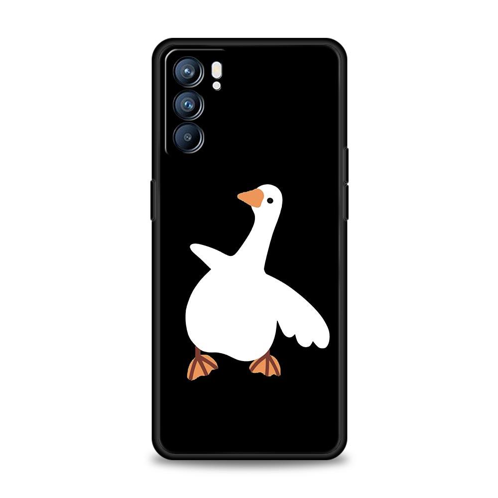 Cartoon Zweifel Ente Für Oppo Reno7 Reno6 Pro Plus A54 5G Handyhülle Find X6 X5 A53 A52 A9 2020 A15 A95 A17 A16 A76 A74 A57 Hülle