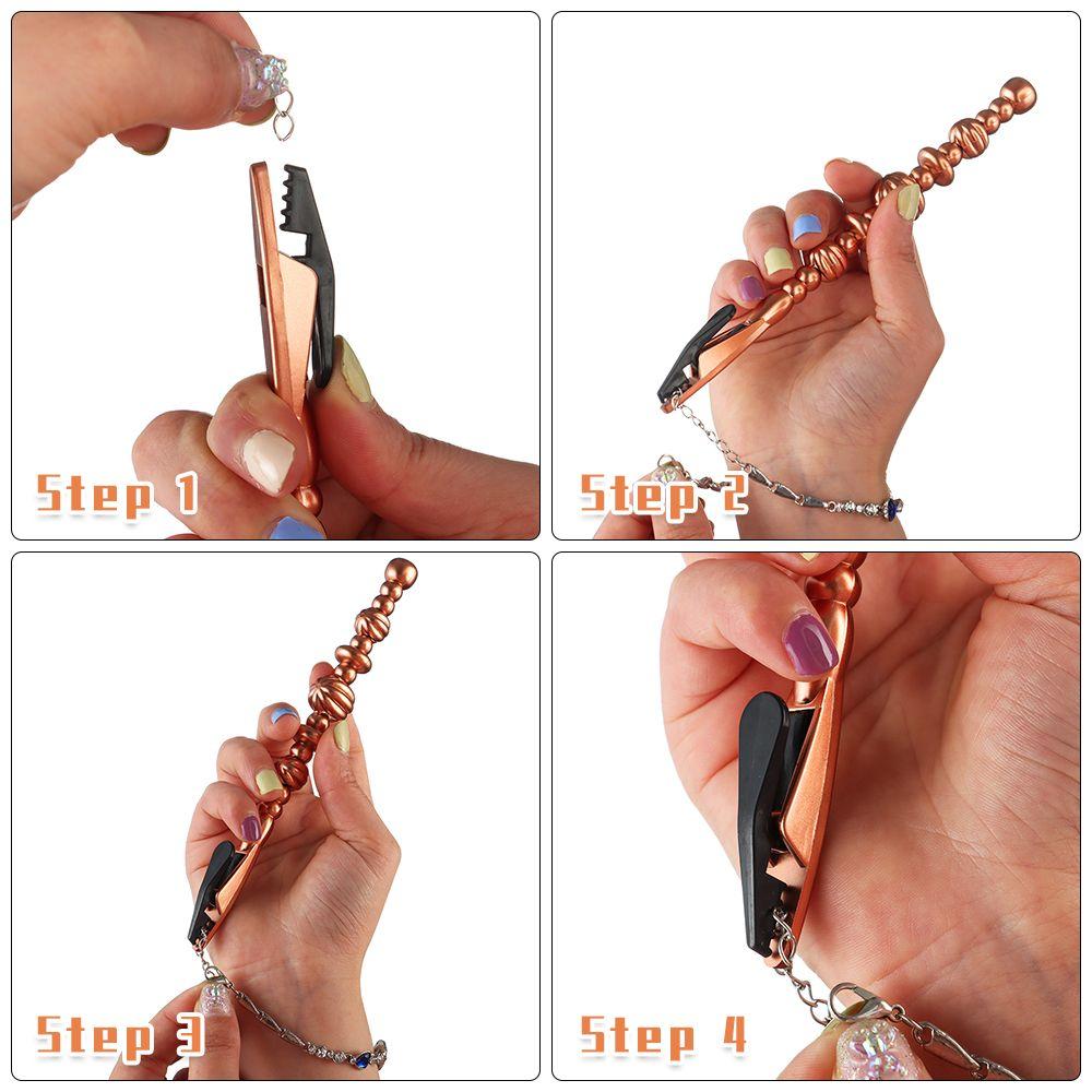 

Tool Zippers Clasps Unfasten Bracelets Watches Fastening Aid Bracelet Helper Jewelry Helper