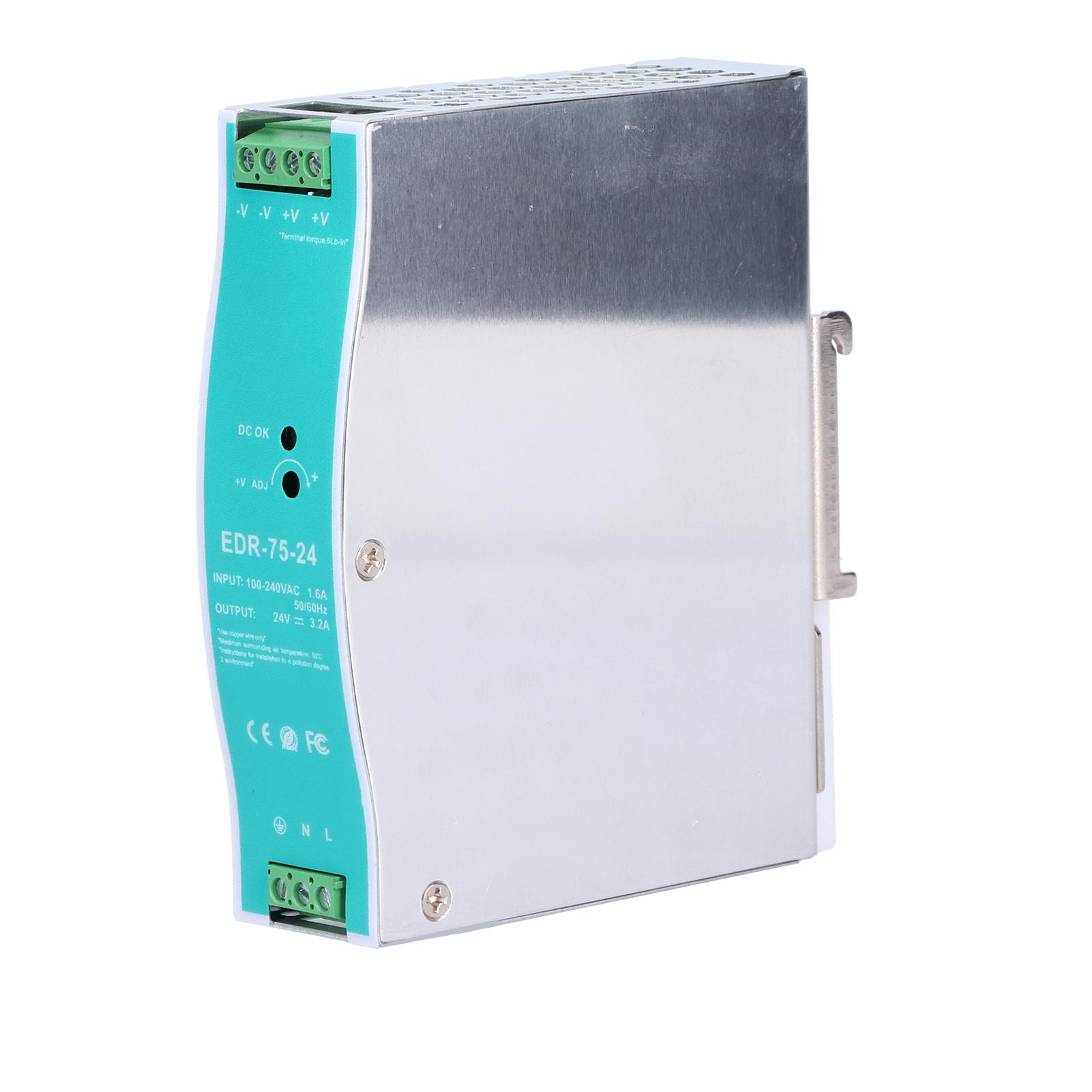 

Промислове джерело живлення DinRail 24 В змінного струму EDR7524