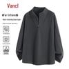 VANCL Men's Half-Zip Fleece Long Sleeve T-Shirt