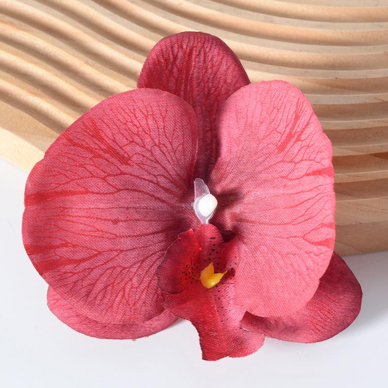 Brooch Diy Jewelry Making Craft Simulated Flower Handmade Accessories Headdress Butterfly Orchid Flower Decoration Hairpin Gift