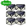 Solar Wall Lamp Outdoor 100 LED 4 Sided Luminous Motion Sensor Waterproof Garden Courtyard Lighting 1/2/4/6/10PCS Set