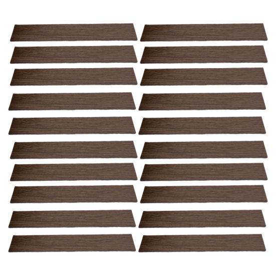20Pcs Mini Doll Houses Wood Flooring Self-Adhesive Baby House Floor