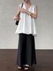 LUXI Satin Jacquard V-neck Sleeveless Vest – Women's Korean Style Summer Top 9762