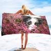 Niedliche Schäferhund-Serie Badezimmer-Strandtuch Schwimm-Badetuch Mikrofaserhandtuch