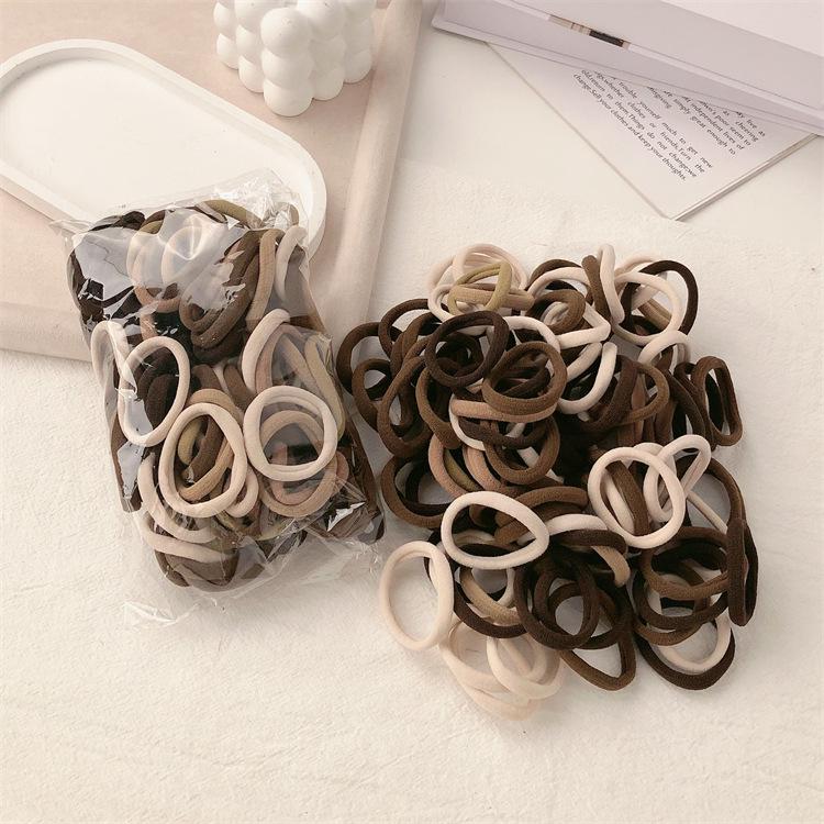 High Elasticity Seamless Rubber Hair Tie - No Damage, No Crease Women's Hair Accessory