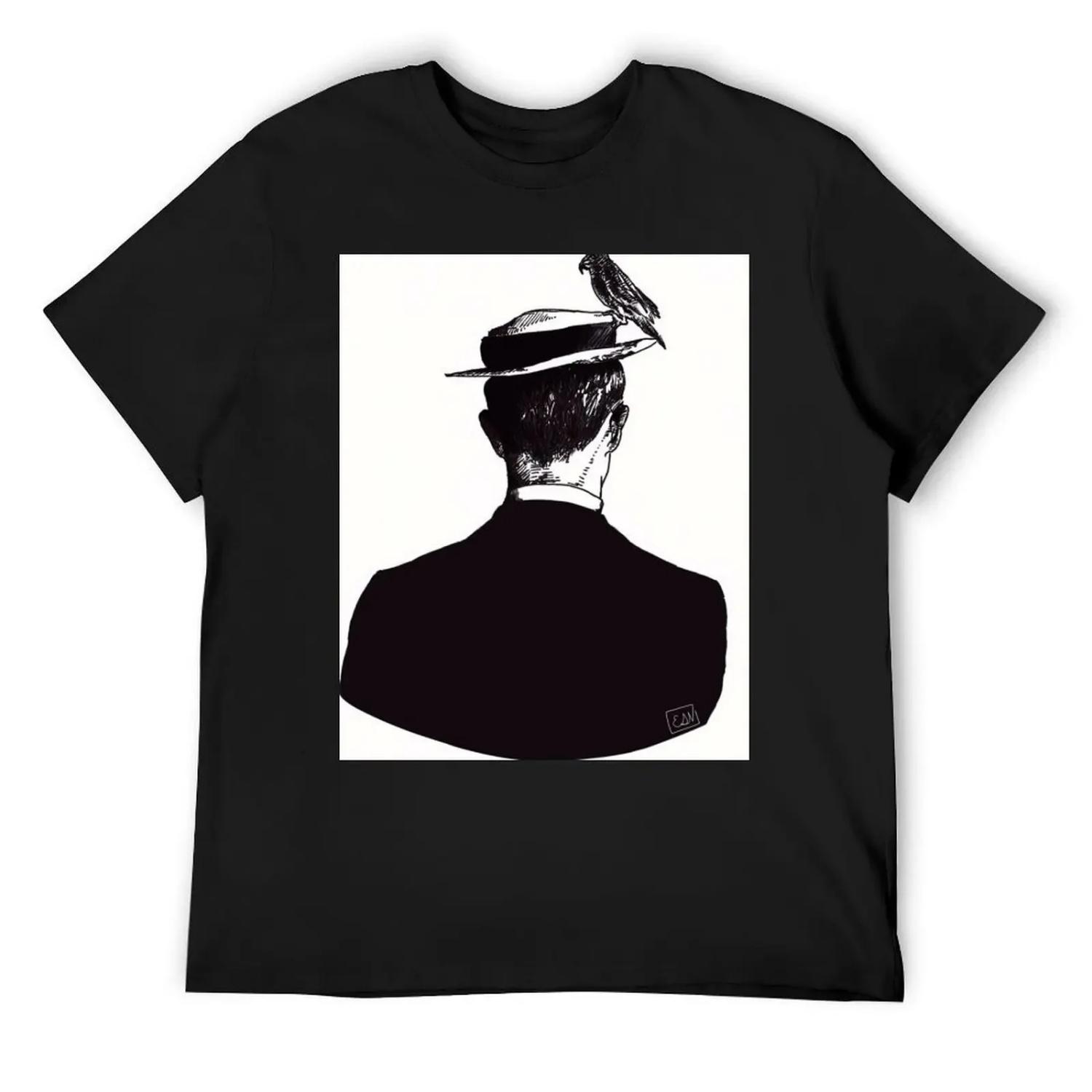

Buster Keaton T-Shirt vintage plus size clothes summer tops T-shirts for men cotton XXXXXL чорний