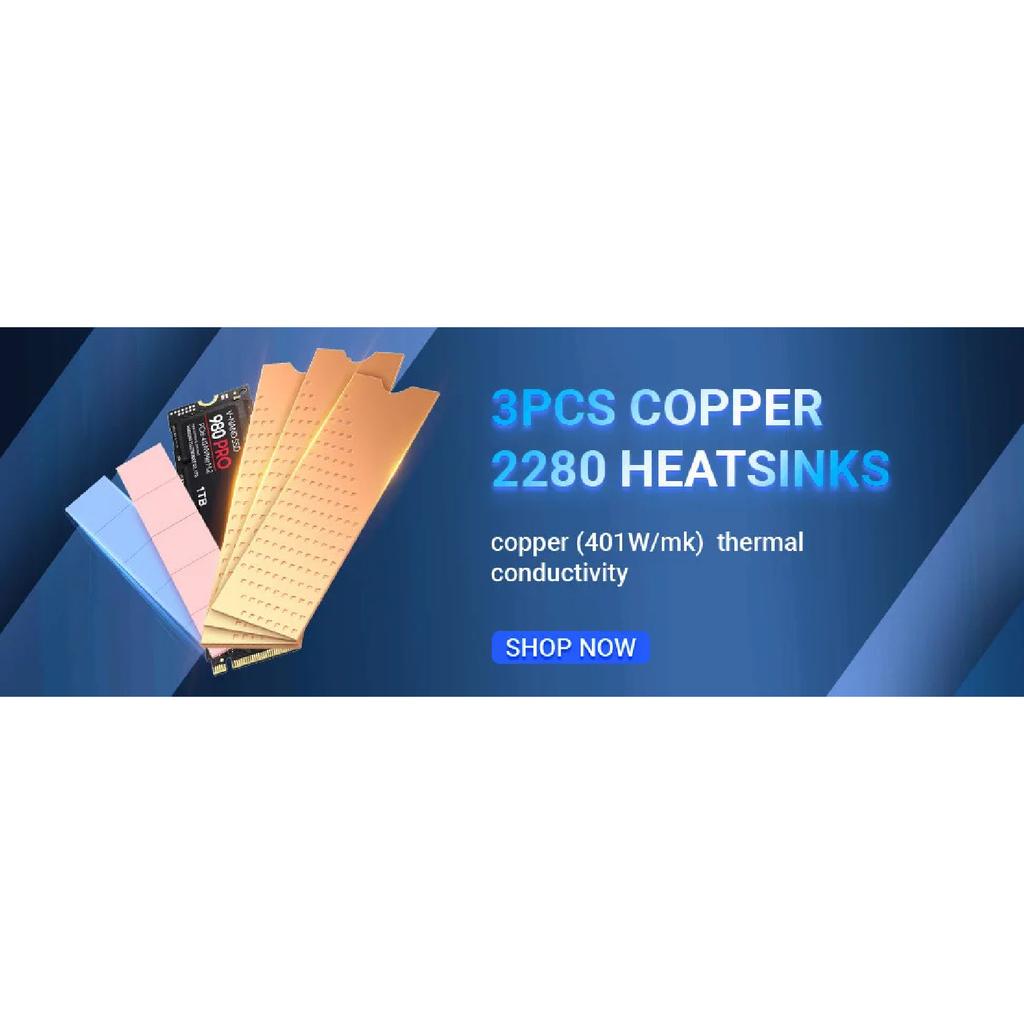 JEYI 22110 SSD Heatsink M.2 NVME Radiator Aluminum Alloy PS5 M.2 PCIE SATA SSD Efficient Radiator with Thermal Silicone pad
