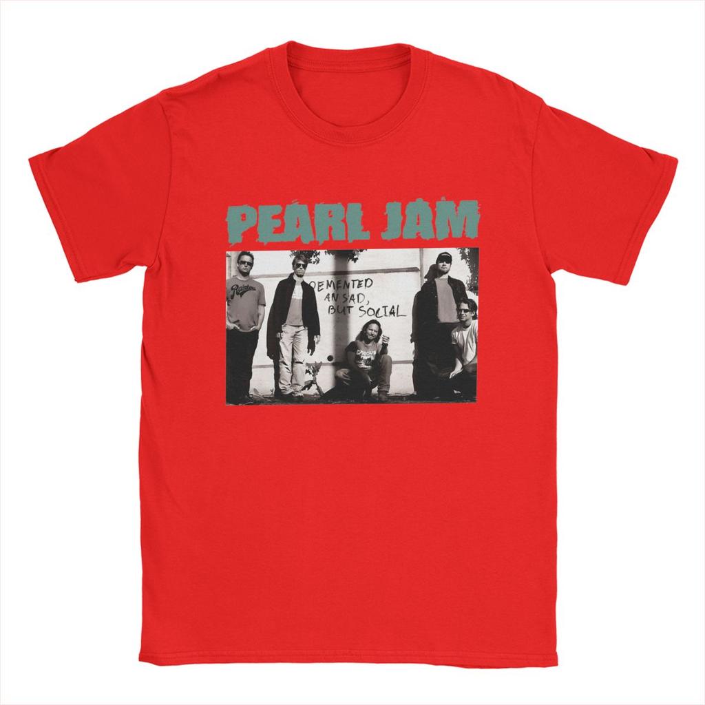 Pearls Jams T-Shirts Men Hipster Pure Cotton Tee Shirt Round Neck Short Sleeve T Shirt Original Clothing