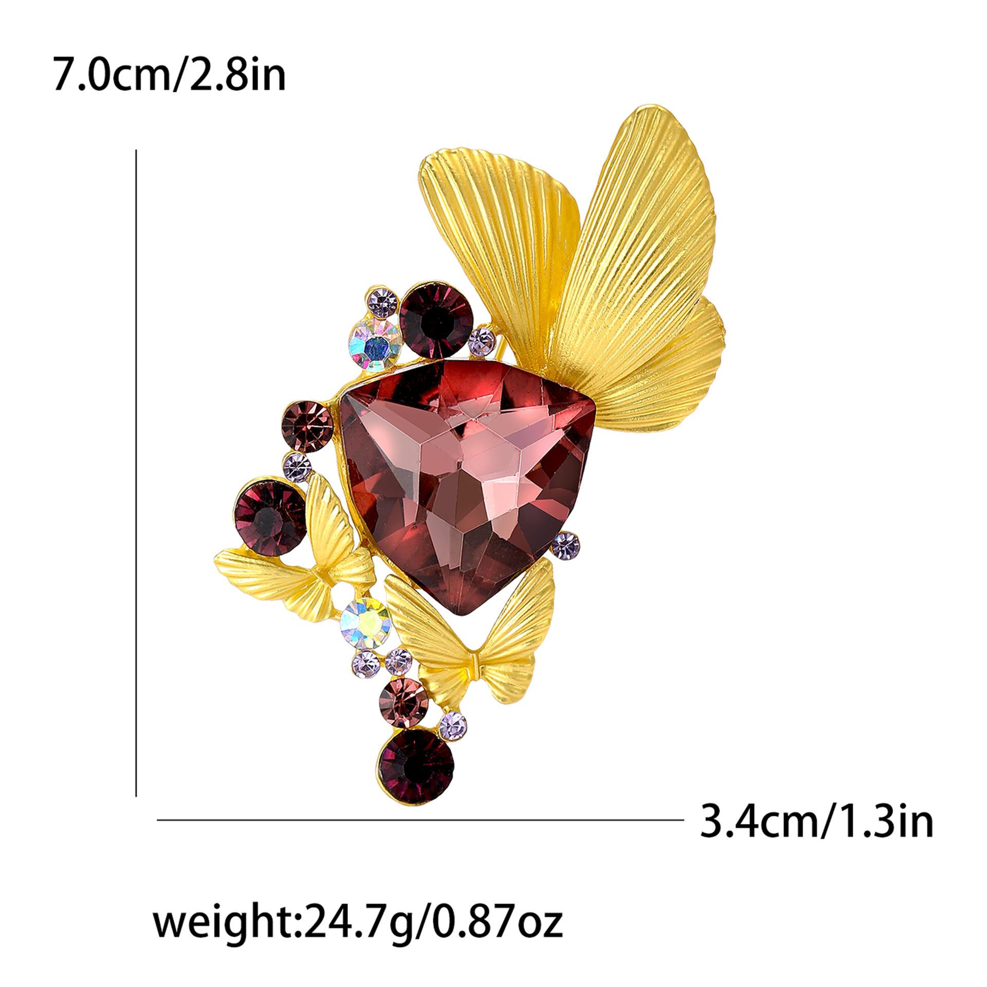 

Простая высококачественная брошь-бабочка из сплава со стразами из золота для юбки, креативная модная женская одежда, корсаж, ювелирные изделия, булавка