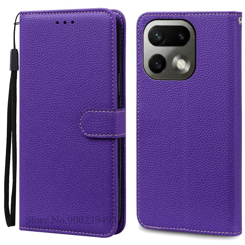 

Case For Realme 16 Pro Case Realme 16 Pro+ Wallet Leather Flip Cover For Realme 16 Pro Plus Case Silicone Book Cover Coque Funda For Realme 16Pro темно-фиолетового