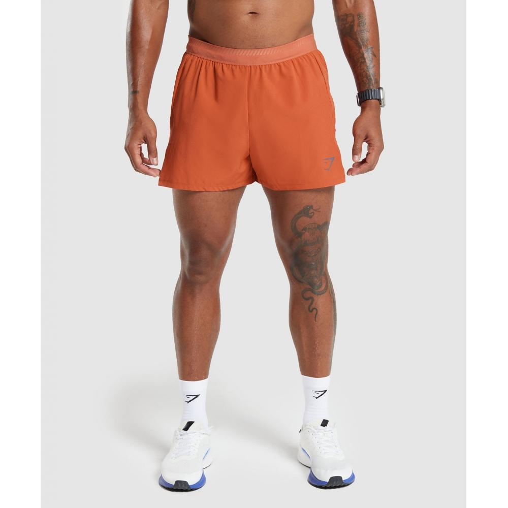 

Шорты GYMSHARK Apex Run 4 Rust Orange A3A7Z OBMX