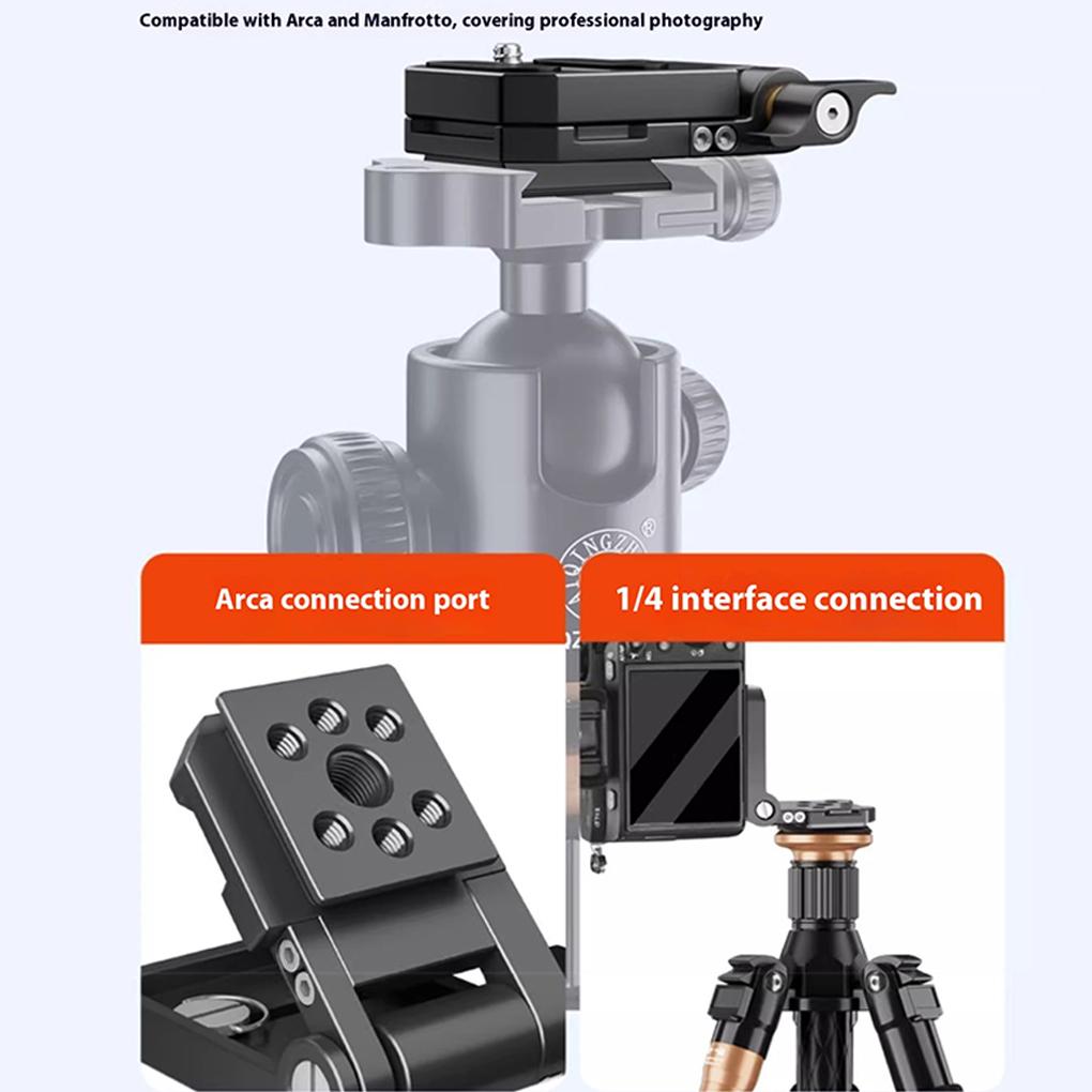Folding Camera L Bracket Vertical Horizontal Switching Quick Release Plate for DJI RS3 DSLR Monopod Stabilizer