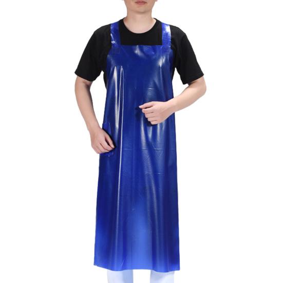 

Knee Length Work Apron Kitchen Cooking Apron with Pocket Waterproof Oil синій