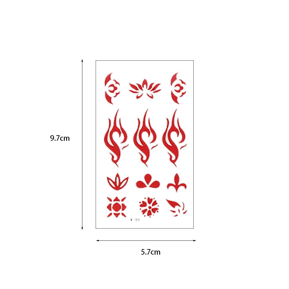 Body Hands Arm Leg Flowers Temporary Tattoo Fake Tattoo Forehead Tattoo Decals Body Art Stickers