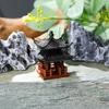 Mini Pagoda Statue Fairy Garden Decor Ancient Building Model Japanese Pavilion Decorations Zen Garden Aquarium Bonsai Decor