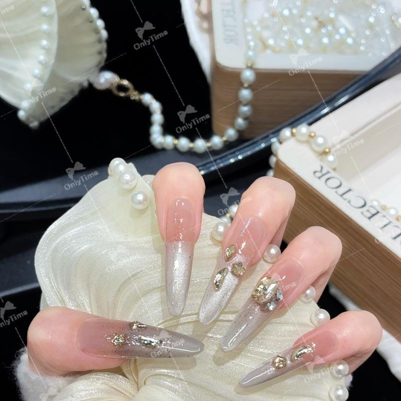 Elegant Long Handmade Wearable Nails - Style K2001 K2001-M (4.0 Whippet)