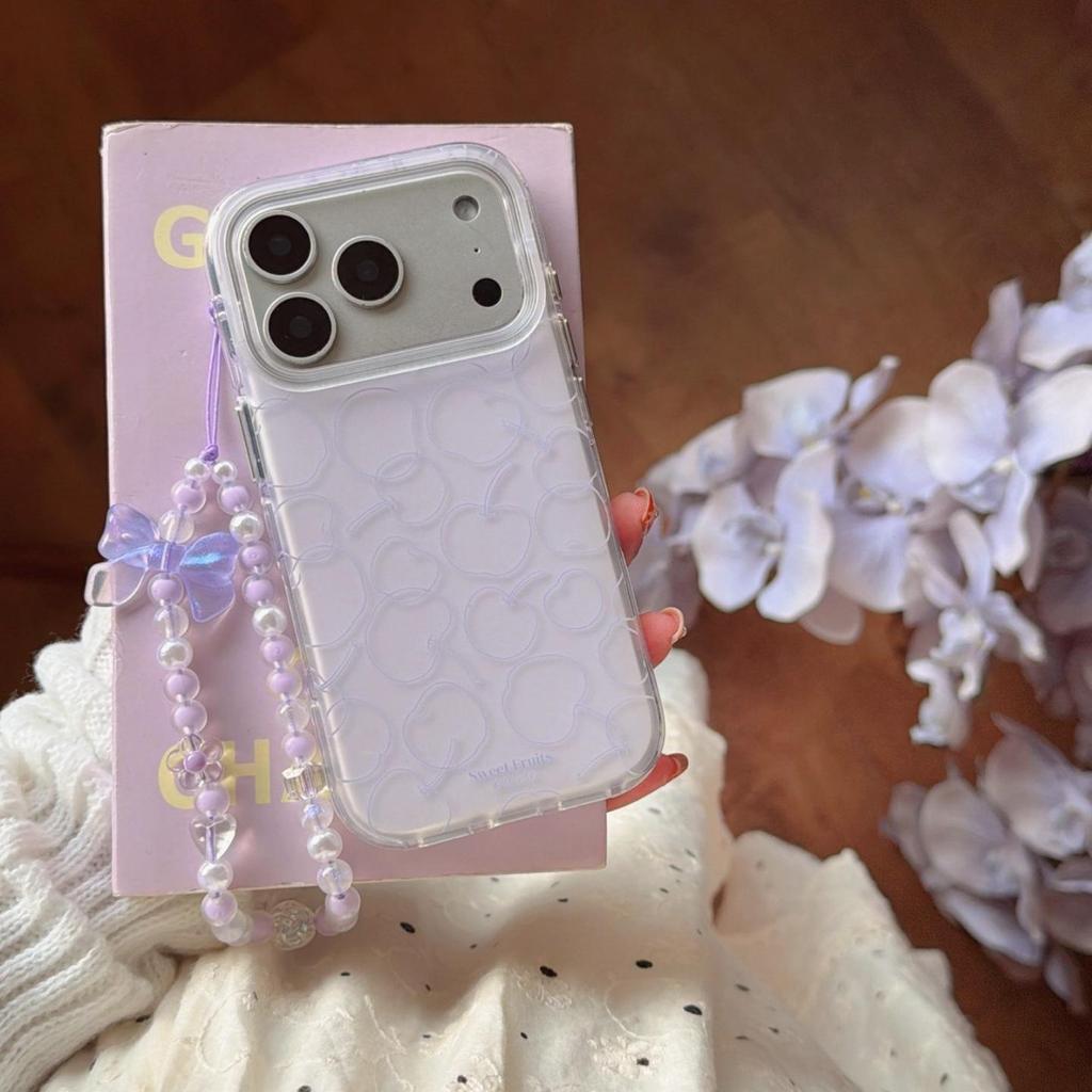 Purple Apple Phone Case for iPhone 13/14/15/16ProMax/17Pro - Women's Edition