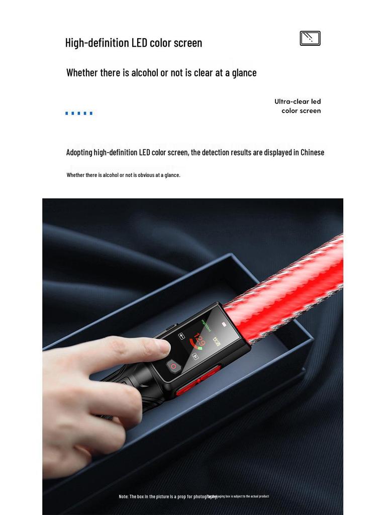 Catch Alcohol Spirit Voice-Activated Portable Breathalyzer 3-in-1 Tester