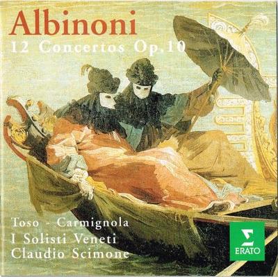 CD TOMASO ALBINONI - PIERO TOSO - GIUL - 12 Konserter Op. 10 0630112222 Erato 1995 Japan Klassisk Begagnad