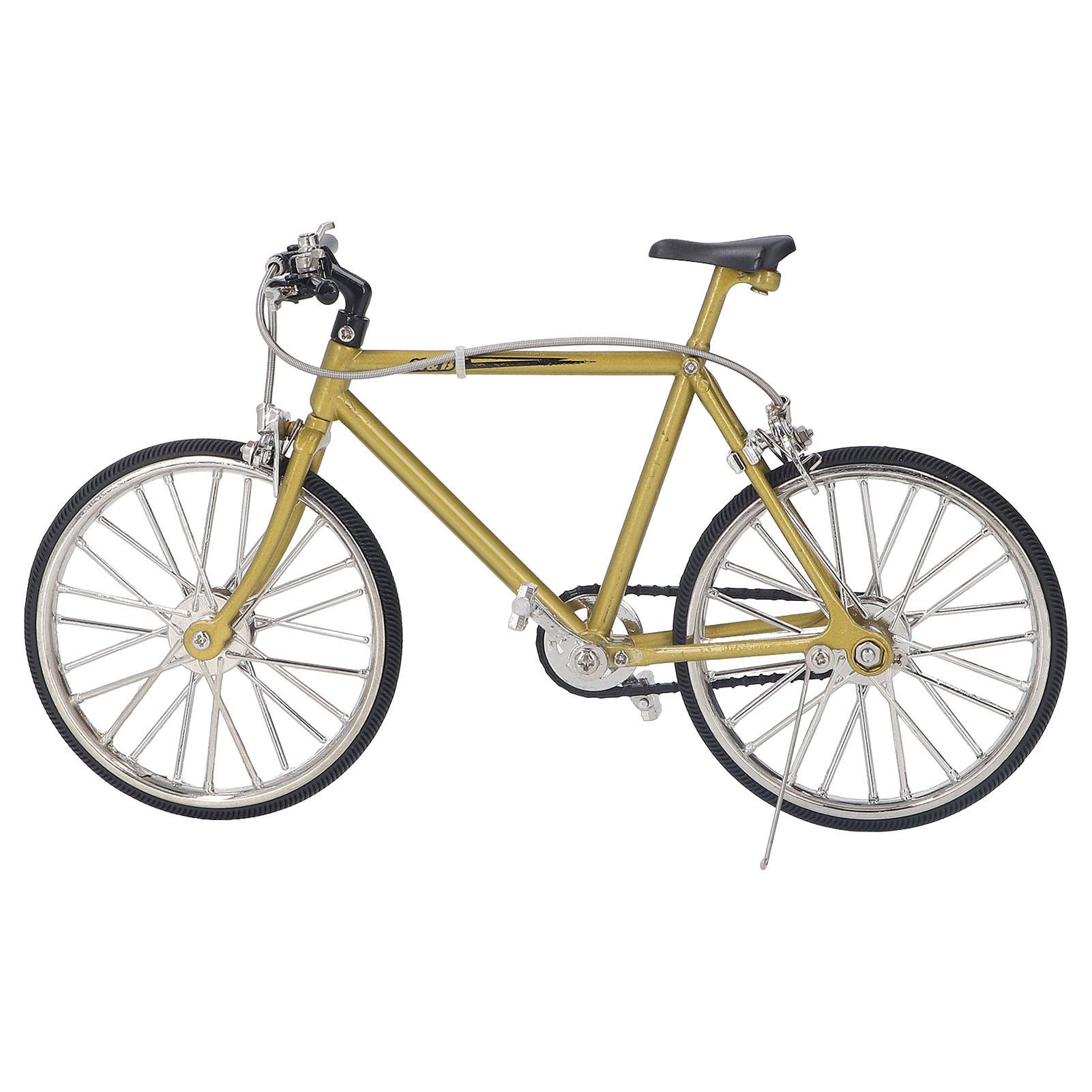 

Мини-модель велосипеда из металла и резины, прочная, высокая имитация, съемная игрушка для велосипеда для дома