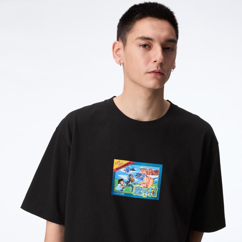 

UNIQLO JAPAN CAPCOM 40th UT оверсайз с короткими рукавами